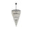Elegant Lighting Josephine 61 Light 41" Chandelier, Black/Clear