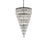 Elegant Lighting Josephine 61 Light 41" Chandelier, Black/Clear