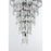 Elegant Lighting Josephine 61 Light 41" Chandelier, Black/Clear