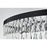 Elegant Lighting Josephine 61 Light 41" Chandelier, Black/Clear