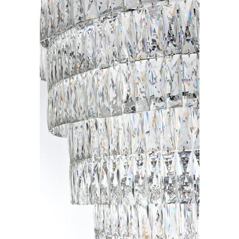 Elegant Lighting Josephine 61 Light 41" Chandelier, Chrome/Clear