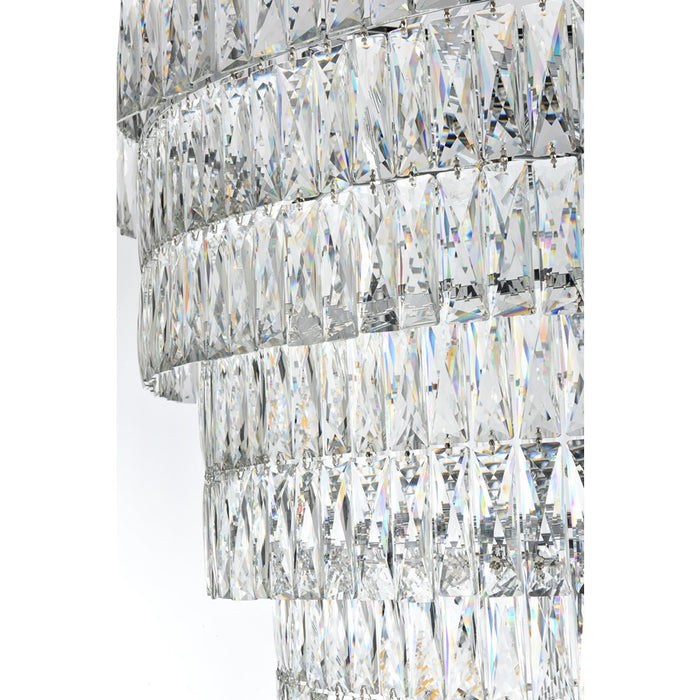 Elegant Lighting Josephine 61 Light 41" Chandelier, Chrome/Clear