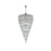 Elegant Lighting Josephine 61 Light 41" Chandelier, Chrome/Clear