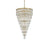 Elegant Lighting Josephine 61Lt 41" Chandelier, Satin Gold/Clear