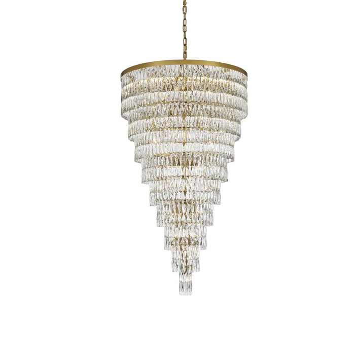 Elegant Lighting Josephine 61Lt 41" Chandelier, Satin Gold/Clear