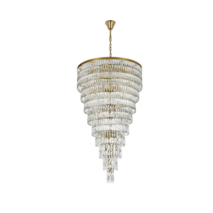 Elegant Lighting Josephine 61Lt 41" Chandelier, Satin Gold/Clear