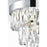 Elegant Lighting Josephine 2 Light 10" Wall Sconce, Chrome/Clear