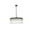 Elegant Lighting Harlow 6 Light 24" Chandelier, Black/Clear - 1070D24BK