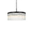 Elegant Lighting Harlow 6 Light 24" Chandelier, Black/Clear