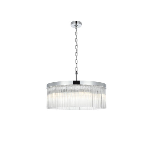 Elegant Lighting Harlow 6 Light 24" Chandelier, Chrome/Clear - 1070D24C