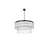 Elegant Lighting Harlow 14 Light 32" Chandelier, Black/Clear