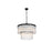 Elegant Lighting Harlow 9 Lt 24" Chandelier, Black - 1070G24BK