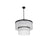 Elegant Lighting Harlow 9 Lt 24" Chandelier, Black