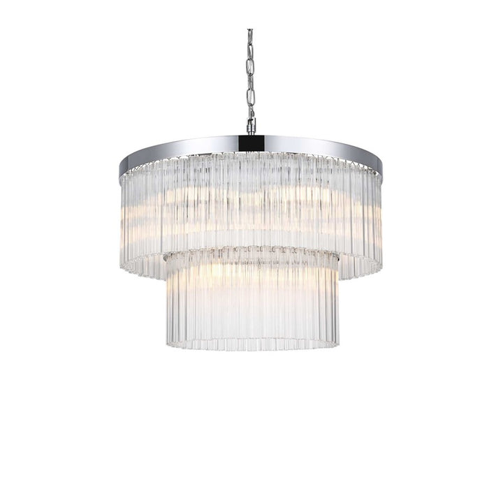 Elegant Lighting Harlow 9 Lt 24" Chandelier, Chrome
