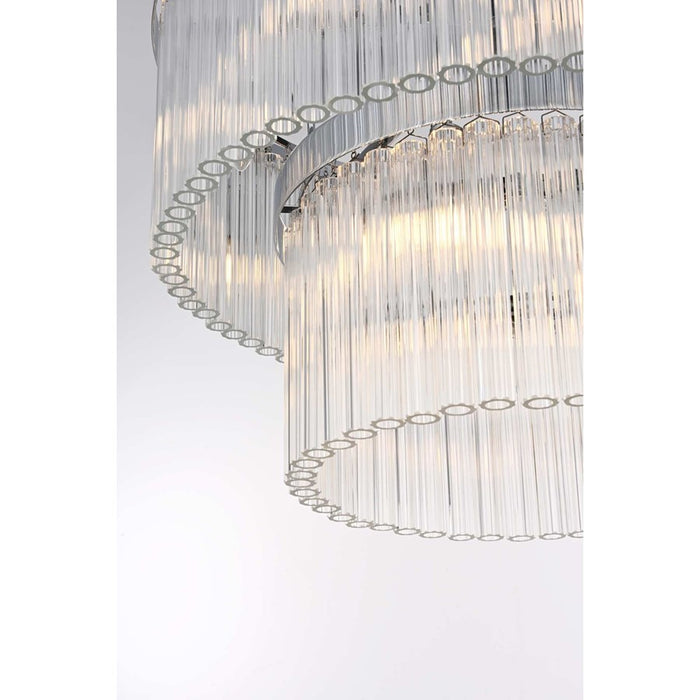 Elegant Lighting Harlow 9 Lt 24" Chandelier, Chrome