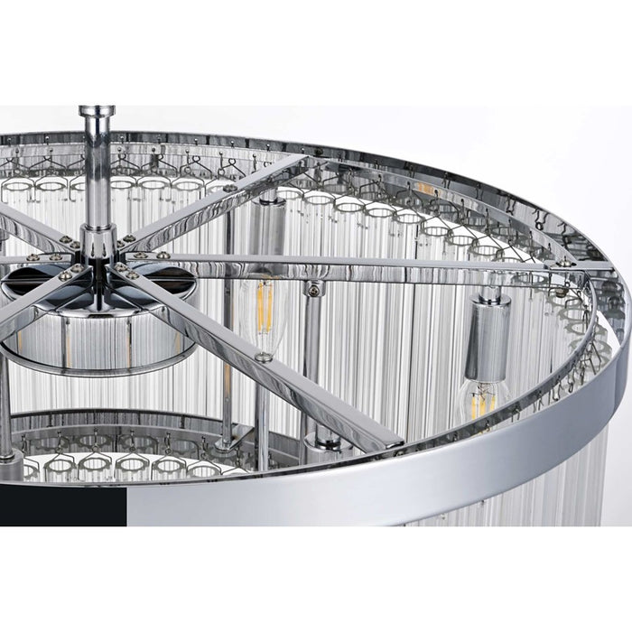 Elegant Lighting Harlow 9 Lt 24" Chandelier, Chrome