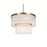 Elegant Lighting Harlow 9 Lt 24" Chandelier, Satin Gold