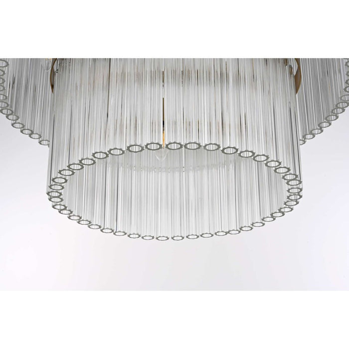 Elegant Lighting Harlow 9 Lt 24" Chandelier, Satin Gold