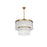 Elegant Lighting Harlow 9 Lt 24" Chandelier, Satin Gold