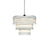 Elegant Lighting Harlow 18 Light 32" Chandelier, Chrome/Clear