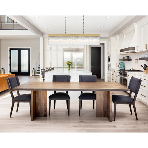 Elegant Lighting Harlow 6 Light 49" Chandelier, Satin Gold/Clear