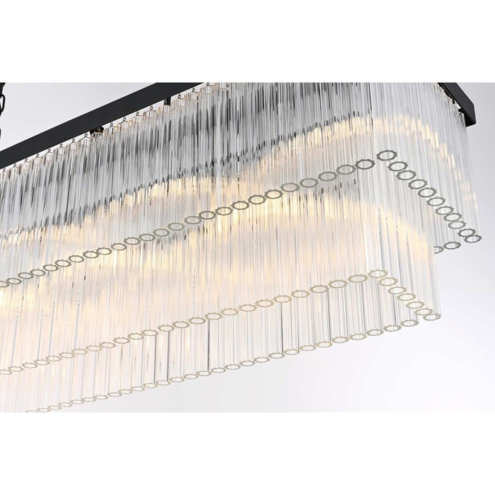 Elegant Lighting Harlow 9 Lt 53" Chandelier, Black