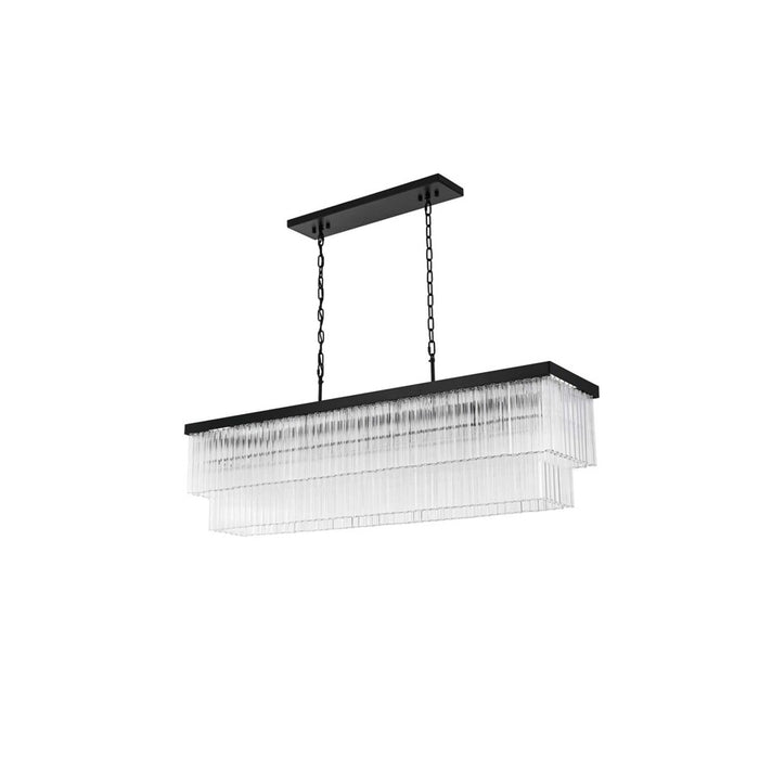 Elegant Lighting Harlow 9 Lt 53" Chandelier, Black