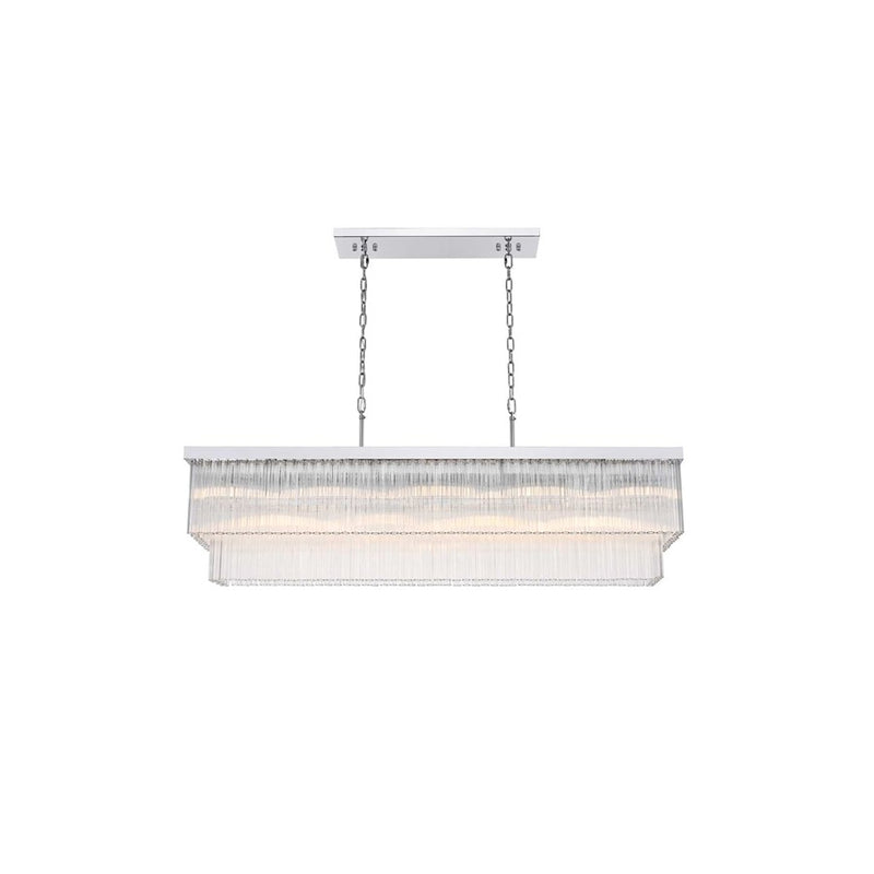 Elegant Lighting Harlow 9 Lt 53" Chandelier, Chrome