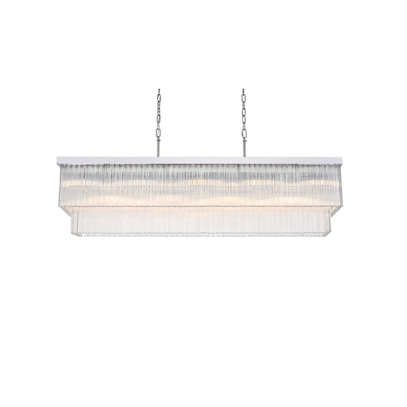 Elegant Lighting Harlow 9 Lt 53" Chandelier, Chrome