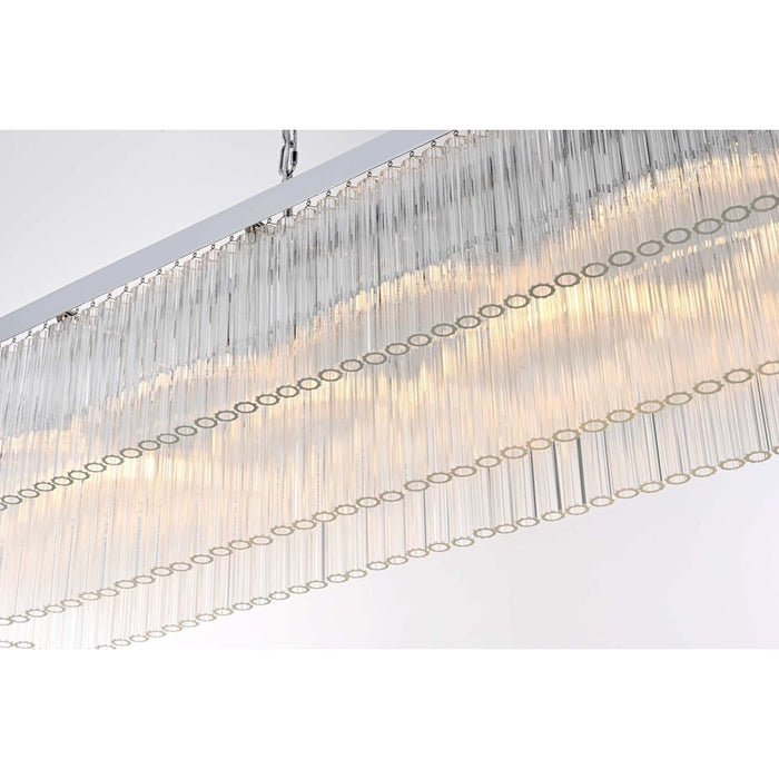 Elegant Lighting Harlow 9 Lt 53" Chandelier, Chrome