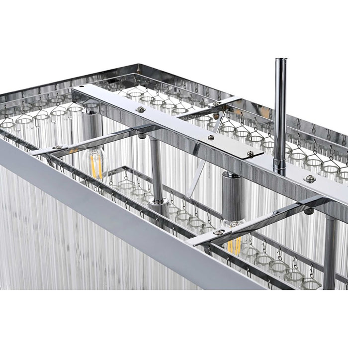 Elegant Lighting Harlow 9 Lt 53" Chandelier, Chrome