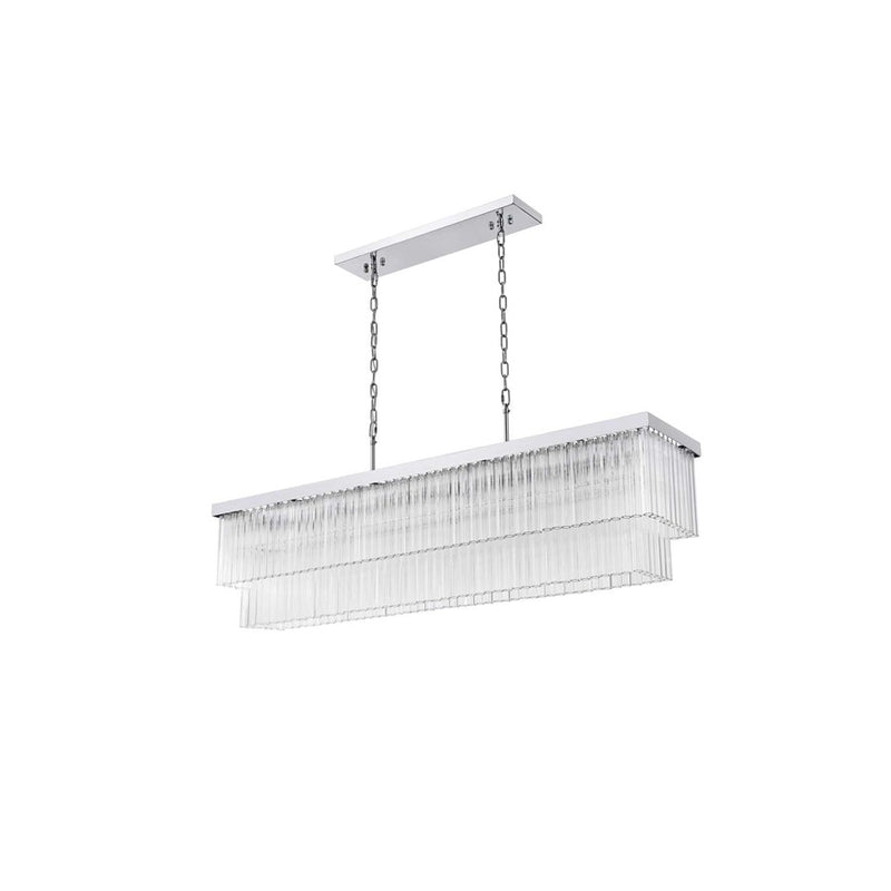 Elegant Lighting Harlow 9 Lt 53" Chandelier, Chrome
