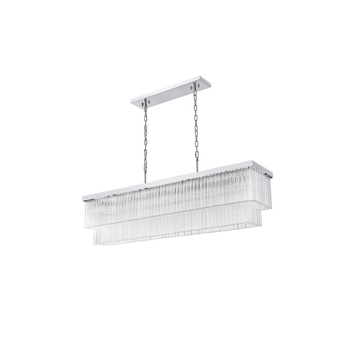 Elegant Lighting Harlow 9 Lt 53" Chandelier, Chrome