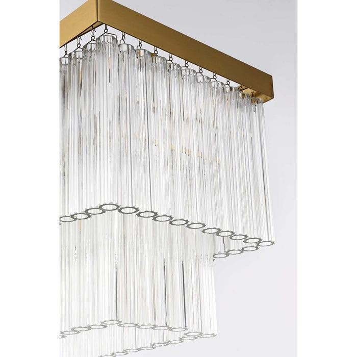Elegant Lighting Harlow 9 Lt 53" Chandelier, Satin Gold