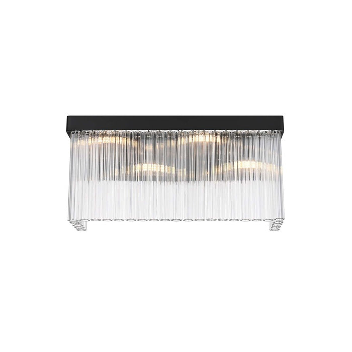 Elegant Lighting Harlow 4 Lt 19" Wall Sconce, Black - 1070W19BK