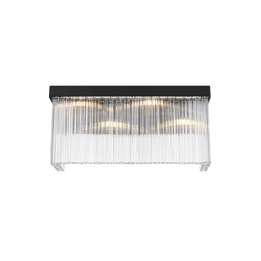 Elegant Lighting Harlow 4 Lt 19" Wall Sconce, Black - 1070W19BK