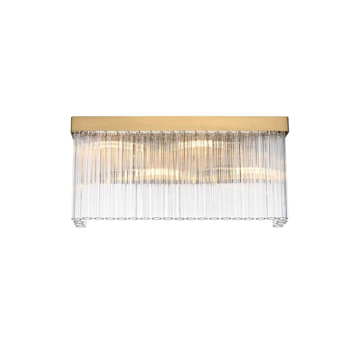 Elegant Lighting Harlow 4 Lt 19" Wall Sconce, Satin Gold - 1070W19SG