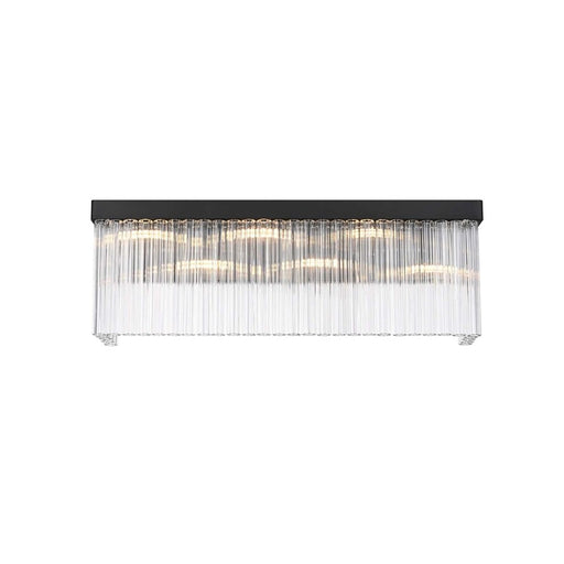 Elegant Lighting Harlow 6 Lt 26" Wall Sconce, Black - 1070W26BK