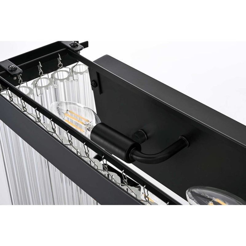 Elegant Lighting Harlow 6 Lt 26" Wall Sconce, Black