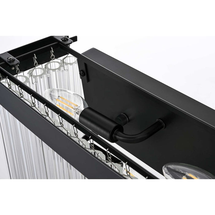 Elegant Lighting Harlow 6 Lt 26" Wall Sconce, Black