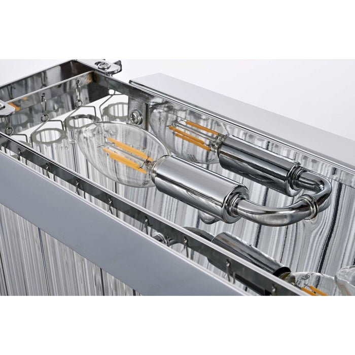 Elegant Lighting Harlow 6 Lt 26" Wall Sconce, Chrome