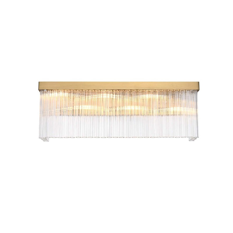 Elegant Lighting Harlow 6 Lt 26" Wall Sconce, Satin Gold
