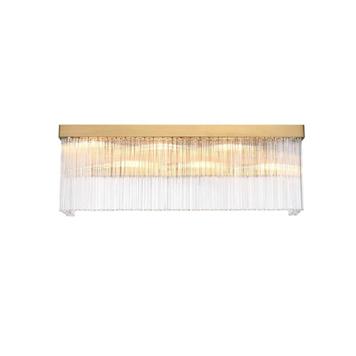 Elegant Lighting Harlow 6 Lt 26" Wall Sconce, Satin Gold - 1070W26SG