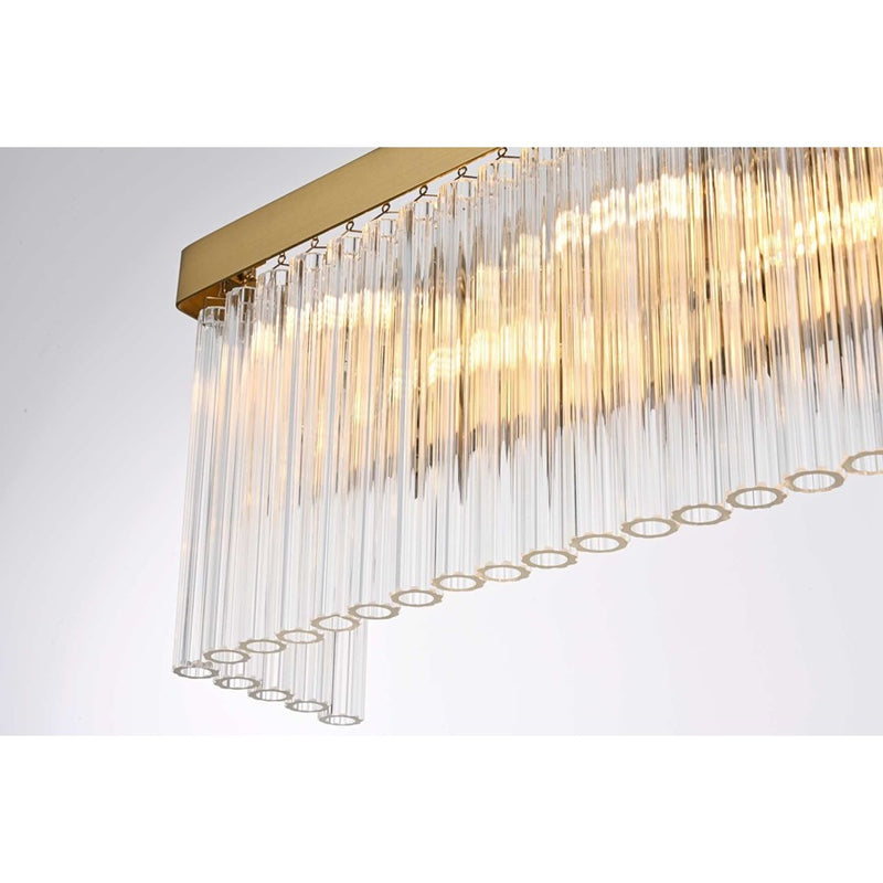 Elegant Lighting Harlow 6 Lt 26" Wall Sconce, Satin Gold