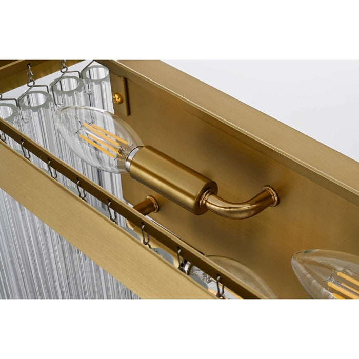 Elegant Lighting Harlow 6 Lt 26" Wall Sconce, Satin Gold