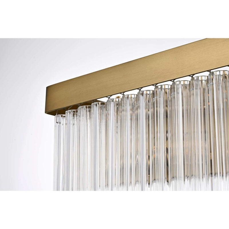 Elegant Lighting Harlow 6 Lt 26" Wall Sconce, Satin Gold