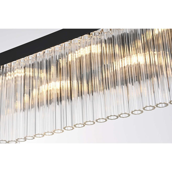 Elegant Lighting Harlow 8 Lt 34" Wall Sconce, Black