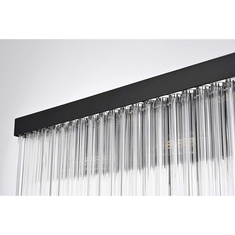 Elegant Lighting Harlow 8 Lt 34" Wall Sconce, Black