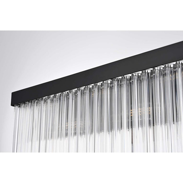 Elegant Lighting Harlow 8 Lt 34" Wall Sconce, Black