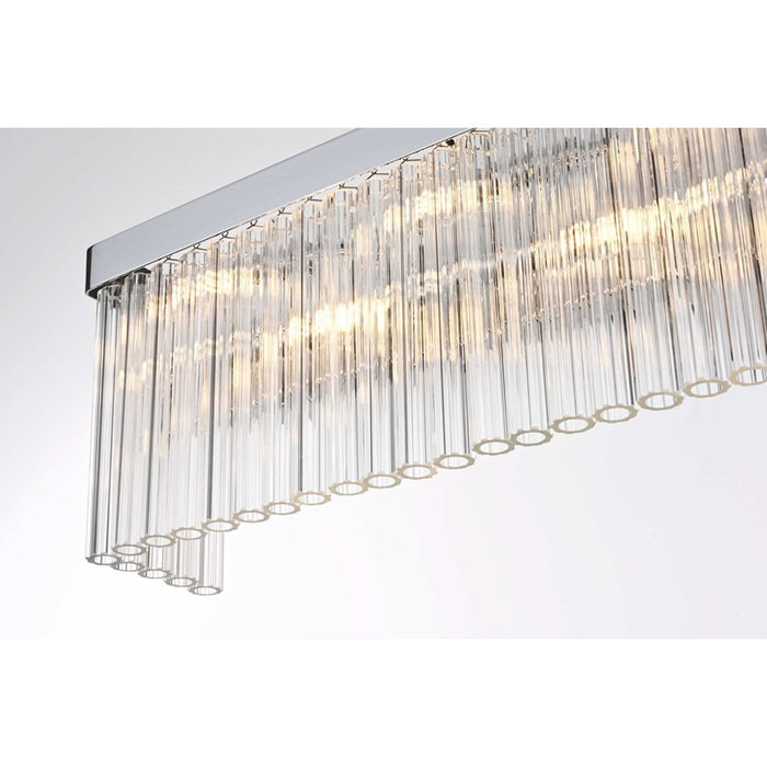 Elegant Lighting Harlow 8 Lt 34" Wall Sconce, Chrome